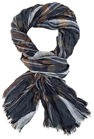 Ella Jonte Herrenschal Blau Schwarz Rot oder Grau Viskose gestreift Herren Schal Tuch