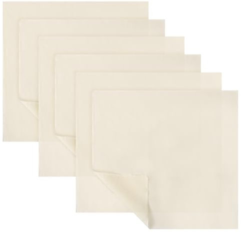 Amabro 6 Pièces Égouttoir en Mousseline, Tissu Filtrant en Coton Tissu à Fromage Réutilisable Lavable Étamine Carrée Non Blanchie Tamis Alimentaire pour la Cuisson la Cuisson 50x50cm