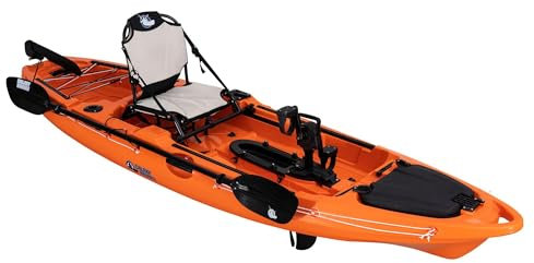 Galaxy Kayak Supernova Junior Angelkajak Fishing Kayak mit Pedalantrieb, Farbe (CI) Orange