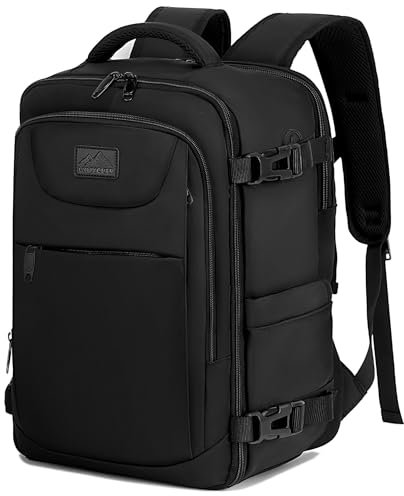 LYNXCHER Mochila-Viaje Cabina Avion-40x20x25-para Ryanair-Mochila de Viaje Equipaje de Mano Pequeñas Mochila 20L de Mano Bolso Viaje Hombre Mujer para Portatil de 14 Pulgadas Negro