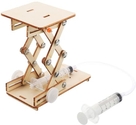 BESPORTBLE 1Juego Kit Ciencias Ascensor De Madera Hidráulica para Juguete Educativo De Montaje Seguros y Ecológicos Actividad De Aprendizaje