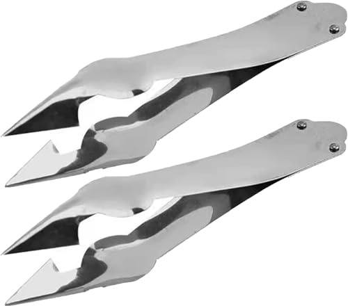 2 pinzas de piña resistentes, multiusos, aptas para lavavajillas, clip de ojo de piña de acero inoxidable en forma de V, cortador de ojos de piña para el hogar, cocina, tienda de frutas, supermercado