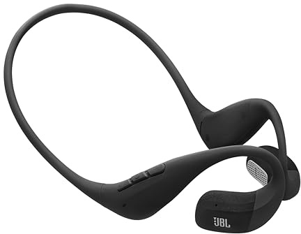 JBL Endurance Pace - Open-Ear Sport Headphones with Memory Wire Neckband, Water & dust Proof (IP68), 2 beamforming mics, up to 10 Hours of Music, Hands-Free Calls and Music Management (Black/Grey)
