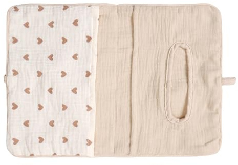 Borsa portaoggetti in morbido cotone per neonati con binari per lettini che forniscono un rapido accesso all'essenziale durante la cura notturna sacchetti lavabili per bambini