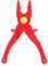 Oumefar Insulated Plastic Pliers, 1000V High Voltage Insulated Electrician Pliers Multi-Functional Cutting Pliers Flat Nose 7.7 Inch for Instrument Installation