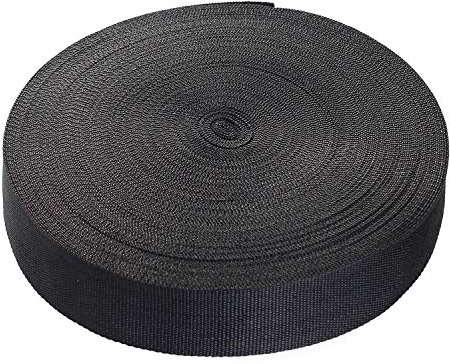 50 meter x 50 mm PP-spännband – 1,4 mm tjockt – spännrem av polypropen – 50 meter långt och 50 mm brett, svart, TKB5072-svart