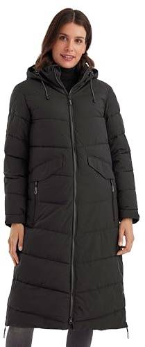 Killtec Women's Cappotto/cappotto invernale in look piumino con cappuccio KOW 62 WMN QLTD CT, black, 36, 38642-000