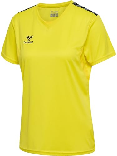 Hummel Damen Hmlauthentic Pl Jersey S/S Woman Shirt, Blazing Yellow, S EU