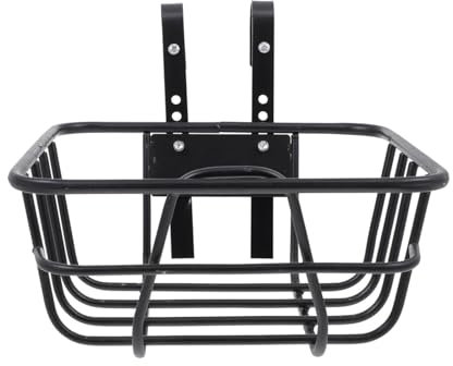 Dickly Fahrrad-Lenkerkorb vorne mit Haken, generisch, Starke Tragkraft, für das Pendeln ohne Abdeckung, 25 x 25 x 12 cm, Aufbewahrungskorb