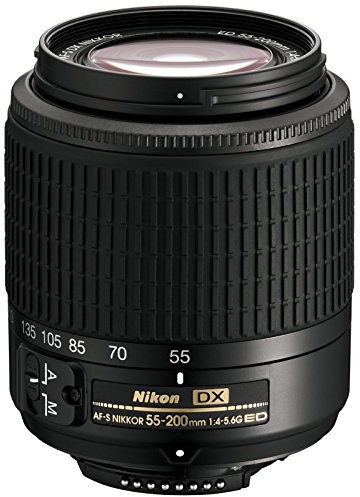 Nikon AF-S DX 4.0-5.6/55-200 mm ED Black (Renewed)