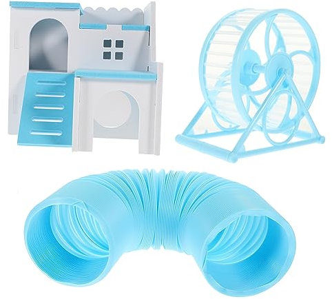 BUGUUYO 1 Set Kleine Tier Hamster Ausbildung Hängematte Holz Hamster Plattformen Kunststoff