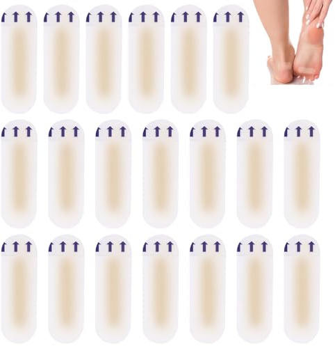 Apósitos Ampollas Parches de Ampollas Parche Para Ampollas Los Pies Parches de Prevención de Ampollas Invisible Hydrocolloid Gel Blister Bandages Prevención de Ampollas en Pies Dedos y Talones 20 PCS