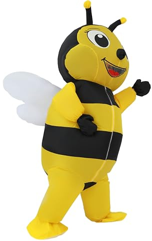 FXICH Costume d'abeille gonflable pour adultes, costume gonflable pour homme et femme, costume d'abeille complet, drôle, Halloween, Noël