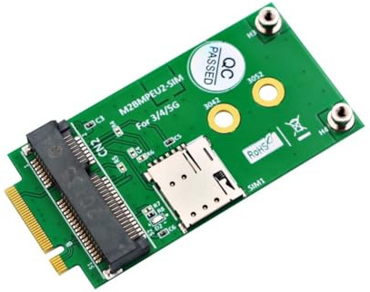 Wadakada Adattatore da Mini PCI-e A M.2 Adattatore da M.2 NGFF A Mini PCI-e Adattatore da M.2 Key B A Mini PCI-e per Modulo gsm 5G 4G 3G LTE con Slot per Scheda Nano SIM