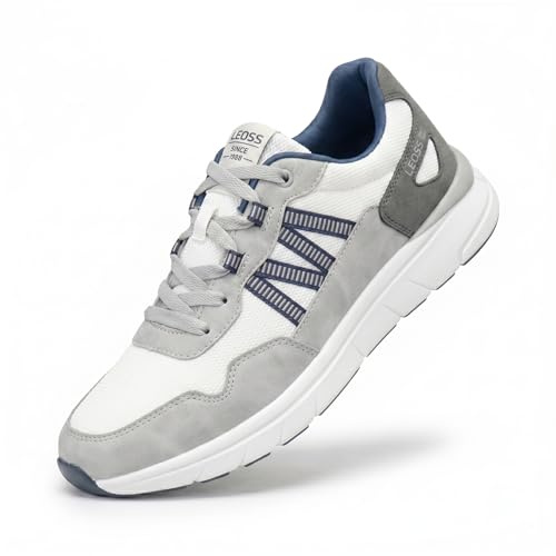 LEOSS ORIGINAL Original Scarpe da Ginnastica Uomo Sneakers Casual retrò con Punta Anti-Collisione Scarpe Sportive Leggere per Camminata Lavoro e Fitness MLE260287IT