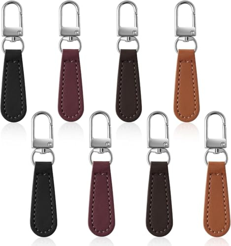 16 Pièces Tirette Fermeture Eclair,Tirettes de Fermeture éclair de Rechange en Cuir Zipper Fermeture Eclair Remplacement pour Vestes Sacs à Dos Vestes et Valises