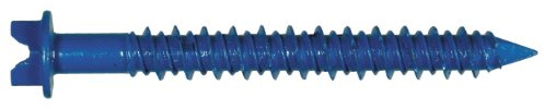 The Hillman Group 375289 Hex Washer, Head Slotted Tapper Concrete Screw Anchor, 3/16 x 2-3/4-Inch, 100-Pack