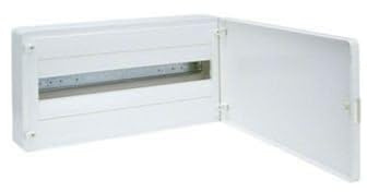 Hager Vertrieb-Wildermuth VS122PD Répartiteur encastré 1 rangée 22 m avec porte AP IP40 Blanc pur