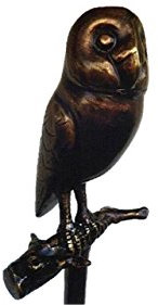 Eule, Bronzefigur Vogel, Tierfigur aus Bronze, Dekoration