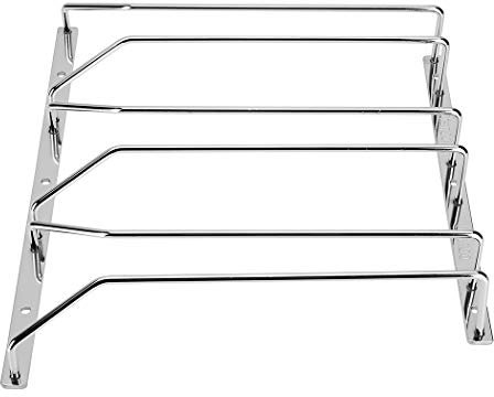 Dianoo Wine Glass Holder Under Cabinet Hanging Wine Glass Stand Holder with Screws Chrome Finish 27 cm 3 Rows