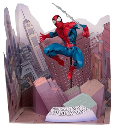 McFarlane Toys Marvel Spider-Man 1:10ª colección con Escena (The Amazing Spider-Man #1)