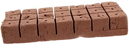 HANABASS Blocchi Nutritivi per Piantine Mini Ecologici 20 Pezzi 3,42x3,3x3,8 Cm per Coltivazione di Fiori, Ortaggi e Piante Succulente Alta Ventilazione e Tasso di Germinazione Migliorato