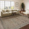 HUGEAR Vintage Braun Waschbarer Teppich Wohnzimmer 240x300cm Retro Rugs for Living Room Weich rutschfest Groß Tepich Kurzflor Schlafzimmer Carpet Living Room Bedroom Esszimmer Teppiche Büro