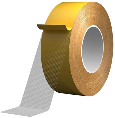 Kiyanest Double Sided Fabric Tape Heavy Duty Carpet Tape Curtain Hemming Tape Hemming Tape for Curtains Rug Tape for Hardwood Floors Laminate Tiles 50mm 20M