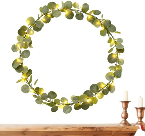 Julblomma vinranka, böjbar upphängbar – vinrankor girlang julkrans – för väggbåge spiselfönster öppen spis klassrum nyår inflyttning
