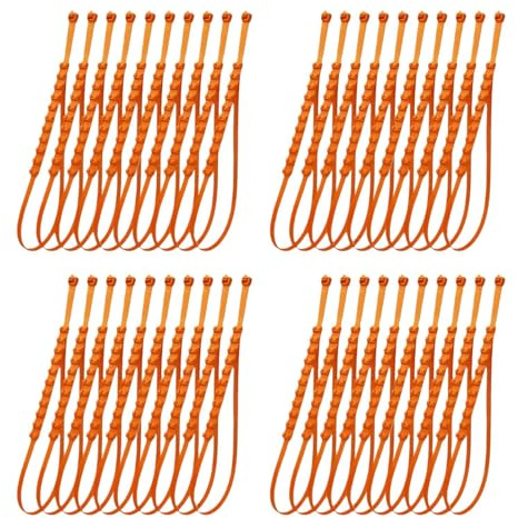 Snow Chains for Car, 40 Pieces Snow Zip Ties for Tires, Anti-Skid Reusable Winter Tire Wheels Chain, for Car, SUV, Trucks