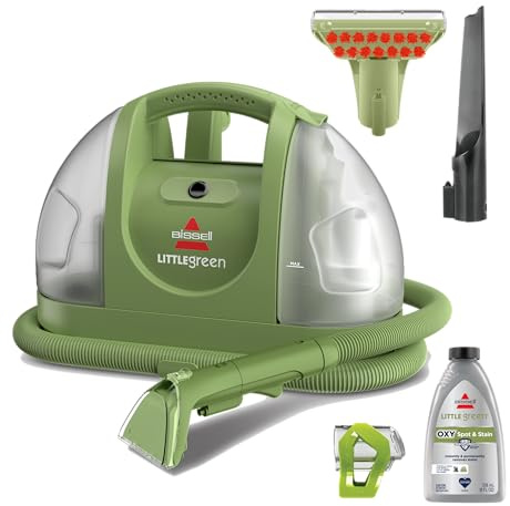 BISSELL Little Green Multi-Purpose Portable Carpet and Upholstery Cleaner, Car and Auto Detailer, with Exclusive Specialty Tools, Green, 1400B