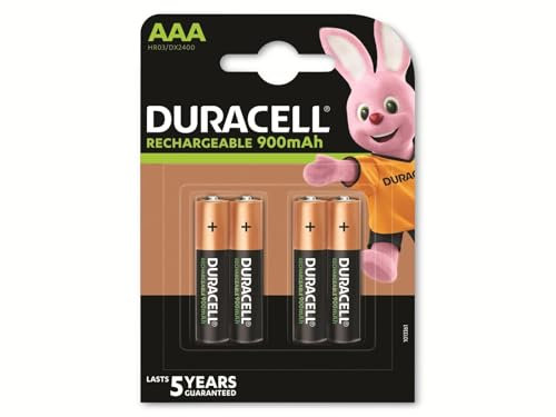 Pack blíster de 4 Pilas Recargables Duracell Ultra, Tipo AAA, 1,2 V - 900 mAh