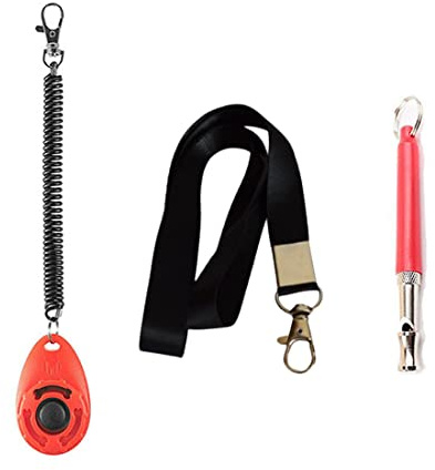 3 Pezzi Clicker Per Cani, Weddhuis Clicker Gatto Clicker Training Cane - Pulsanti Cani Fischietti e Cordini Per l'Addestramento Del Cane - Forniture Per l'Addestramento Del Cane