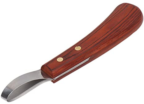 Cisailles à Sabot, Lame En Acier Inoxydable, Manche En Bois De Caoutchouc, Couteaux à Boucle De Maréchal-ferrant, Couteau à Sabot, Outil De Maréchal-ferrant, Coupe-sabot Polyvalent Pour Bovins Et Chev