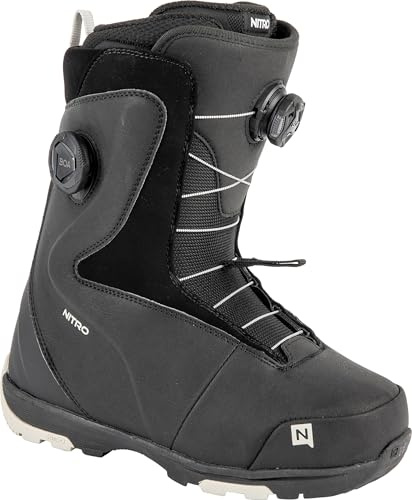 Nitro Cypress Boa Dual '24 All Mountain Freestyle-Sistema de Cordones rápidos para Barco de Snowboard, Mujeres, Negro, MP 24.0 // EU 37 1/3 // US WMN 6,5