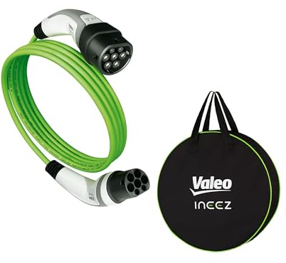 Valeo Ineez - 652111 - Ladekabel für Elektro- oder Plug-in-Hybrid-Fahrzeuge mit Transporttasche - Typ 2 auf Typ 2-22 kW - 10 Meter