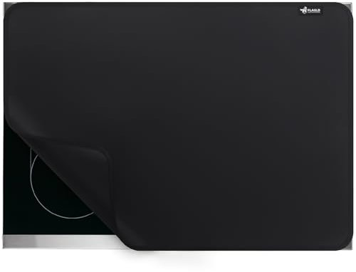 FLASLD Leichte Herdabdeckung, hitzebeständige Herdplattenabdeckungen für Elektroherd, feuerfeste und wasserdichte Glas-Kochfeldabdeckung, elektrische Herdplattenabdeckung, Glasherdplattenschutz (53 x