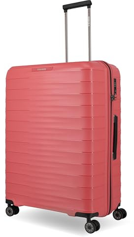 Travelite Koffer groß, MOOBY L, Kratzfeste Hartschale, mit recyceltem Material, 77 cm, 106 l, 3,7 kg, mit 4 leichtläufigen Doppelrollen & TSA-Schloss – robuster Reisekoffer für Lange Reisen