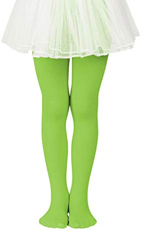 Strumpfhose Thermostrumpfhose Damenstrumpfhose Ballettstrumpfhose Ballettstrumpfhose Mädchenstrumpfhose Tanzstrumpfhose Winterstrumpfhose warme Strumpfhose, leuchtend grün, 6-9 Years
