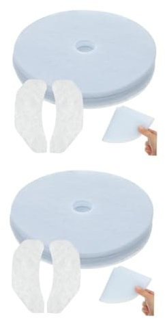 ABOOFAN 2 Sätze Filtersieb abluftfilter Filtersatz Filterset Filter für Abluft Tragbare Trocknerfilter Entlüftungsfilter Trockner Flusenfänger Filterwechsel im Trockner Filterschwamm Weiß