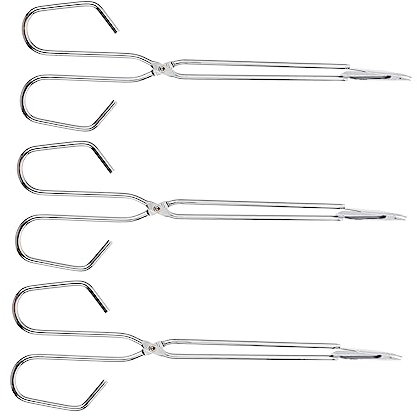 3 Piezas Pinzas Ergonómico Herramienta Multifuncional Asados y Fuegos Agarre Antideslizante Interior y Exterior