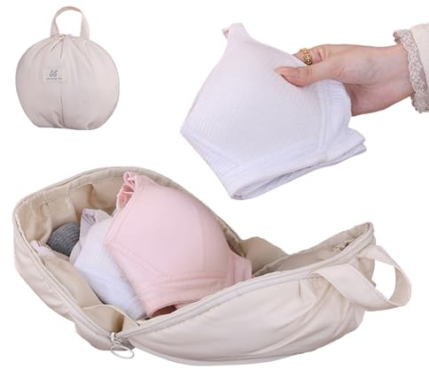 Sac de Rangement pour Sous-vêtements - Sac De Rangement Avec Compartiments Pour Culottes,Pochette Organisateur Multifonction Gain de Place pour Voyage Extérieur Affaires École