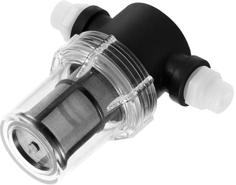 PENIKOKO 1/2 Inch Stainless Steel Inline Water Filter 80 Mesh Reusable Pre-Filter for Home Water Purification and Pump Strainer, Portable Small Pipe Washer Filter for Kitchen and Bath