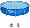 Bestway 56681-2 Set Piscina Fuori Terra Steel Pro Rotonda da 366x76 cm