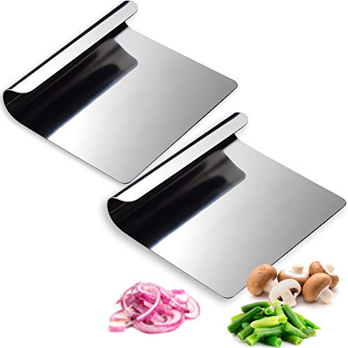 Hausfelder AIUTI DA CUCINA MULTIUSO Set di 2 in acciaio inox 18/10 – spatola cucina, raschietto da cucina acciaio e taglia impasto