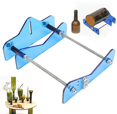 Glass Bottle Cutter, PC Wine Beer Champagne Whiskey Bottles Cutting Machine Set Roller Glass Cutter Head for DIY Project Crafts