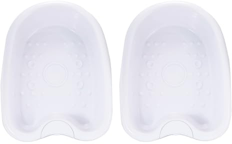 Ionic Foot Bath Tub Basin for All Detox Foot Bath Machines, 2pcs Heavy Duty Foot Tub,Large Ionic Detox Foot Bath Tub Basin for Soaking Feet