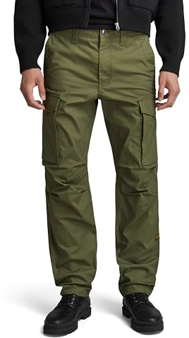 G-Star Men's Core Regular Cargo Pants, Green (shadow olive D24309-D387-B230), 27W / 32L