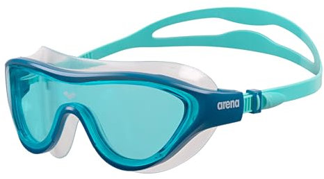 Arena Unisex-Erwachsene The One Schwimmmaske, Fitness-Schwimmbrille für Damen und Herren, große Passform, Polycarbonat, spiegelfreie Gläser, Blau/Blau, Kosmo/Wasser