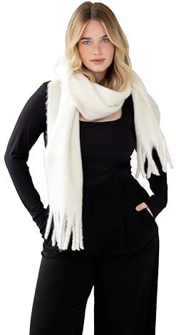 Kelp Women Winter Scarf - Warm Cozy Neck Warmer for Women - 100% Recycled Polyester - Ladies Scarves for Cold Weather & Blanket